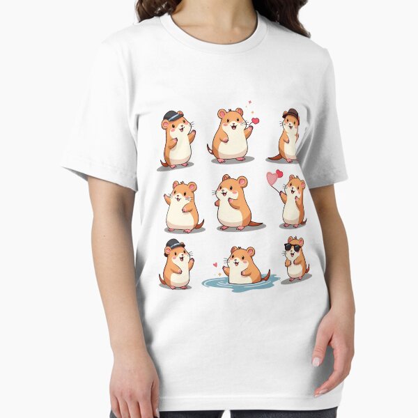 Aperçu de l'œuvre Adorable hamster mignon animal design créée et vendue par YoriTeeShop.