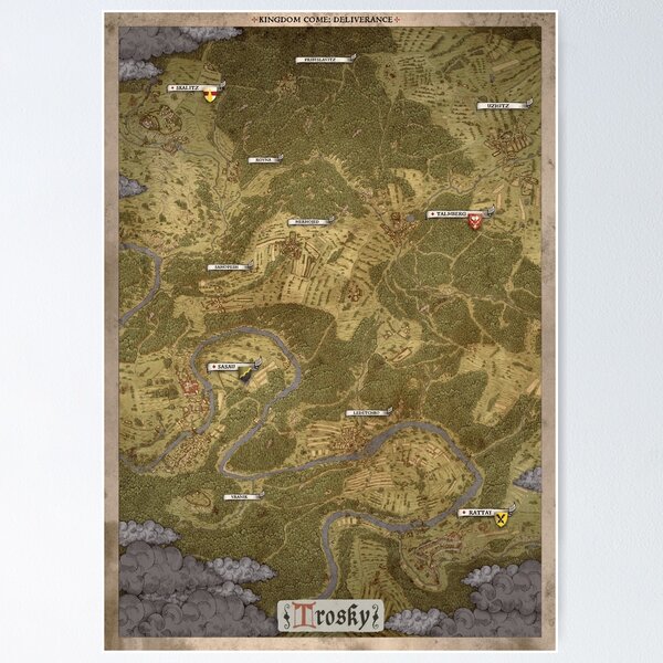 Vista previa del artículo con la obra «Mapa de alta calidad de Trosky: Kingdom Come: Deliverance II», diseñado y vendido por shoyy.