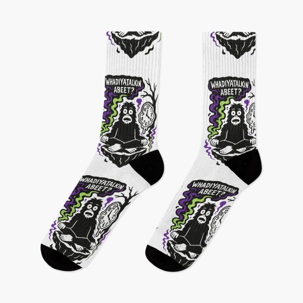 Item preview, "Whadiyatalkinabeet?" – Sassy the Sasquatch Chaos Art designed and sold by MeltdownSupply.