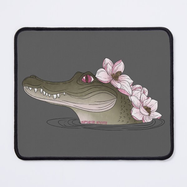 Item preview, Magnoligator- Magnolias and Alligator Animal-Flower Hybrid designed and sold by Marguerite Artistry.