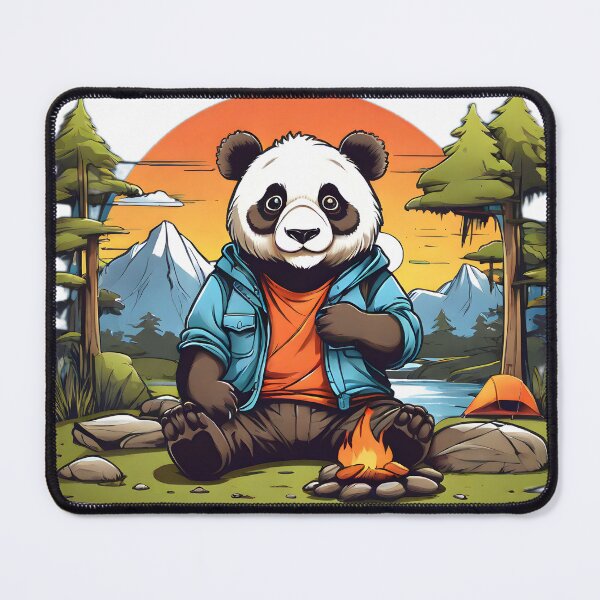 Item preview, panda at the campsite designed and sold by Karaz's Animal Kingdom.
