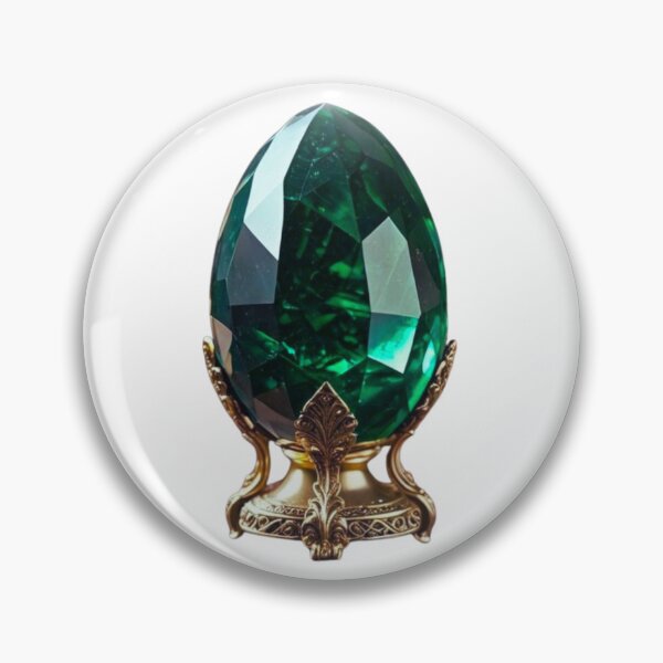 Item preview, Geometric emeralded egg designed and sold by di-Vera-Rosati.
