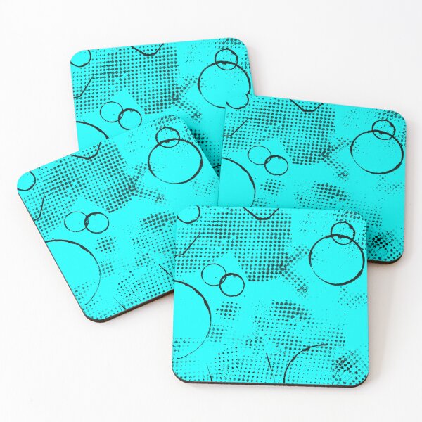 Item preview, Bright Turquoise Avant Garde pattern designed and sold by Patterns-2024.
