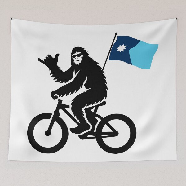 Item preview, Bigfoot Cycling Minnesota Flag designed and sold by Esskay Designs.