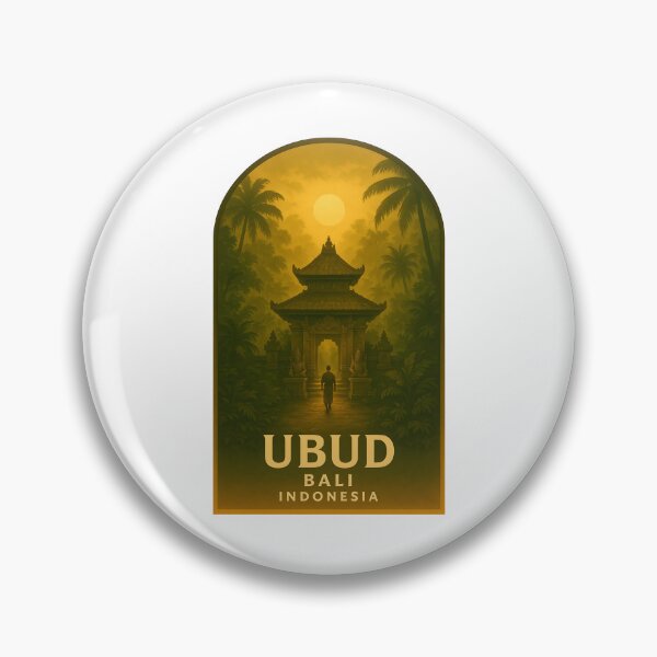 Item preview, Ubud Bali Indonesia - golden hour temple designed and sold by LoveLabDesign.