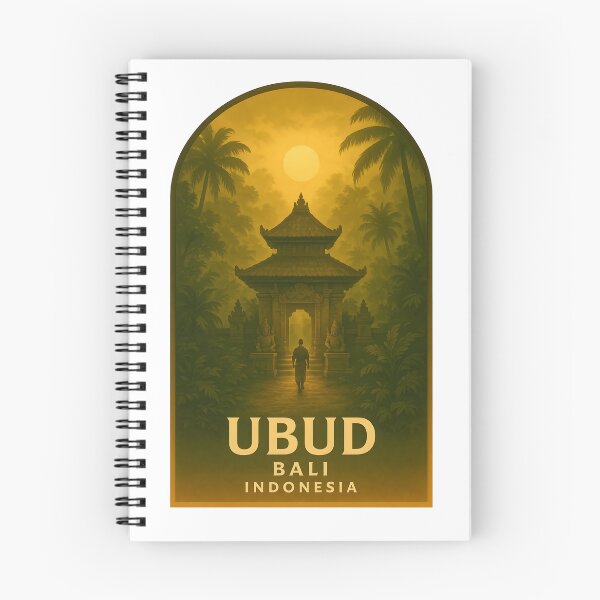 Item preview, Ubud Bali Indonesia - golden hour temple designed and sold by LoveLabDesign.