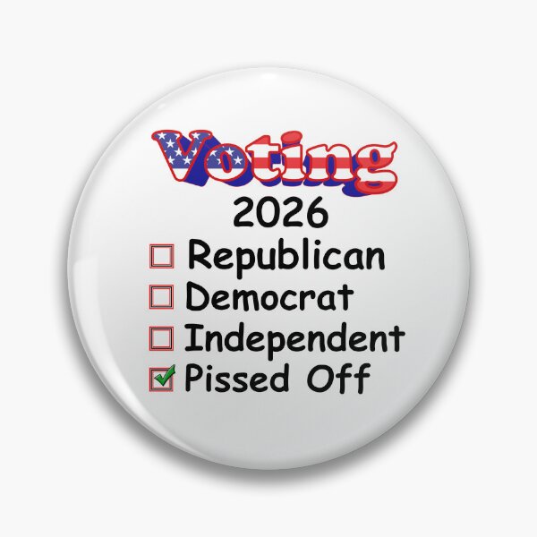Item preview, Bold Really Pissed Off Voting 2026 Design designed and sold by jglawson676.