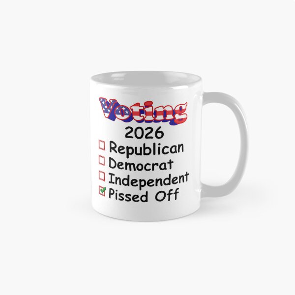 Item preview, Bold Really Pissed Off Voting 2026 Design designed and sold by jglawson676.