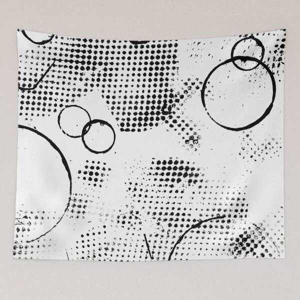 Item preview, Black and White Avant Garde pattern designed and sold by Patterns-2024.