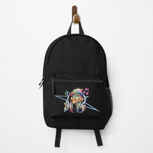 Item preview, Smiling Emo with Headphone. Fun Retro Vintage Design. designed and sold by GEM STYLE.
