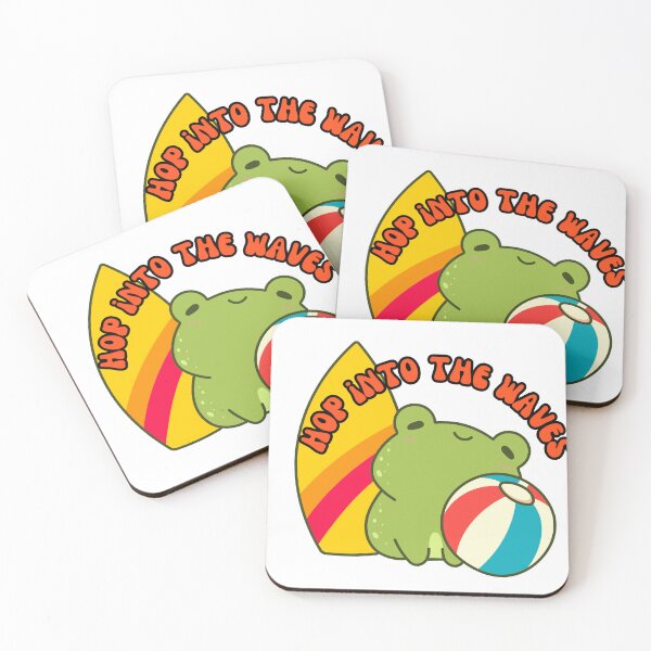 Item preview, Frog – Hop Into the Waves – Beachy Frog Vibes Design designed and sold by TheMysticNook.