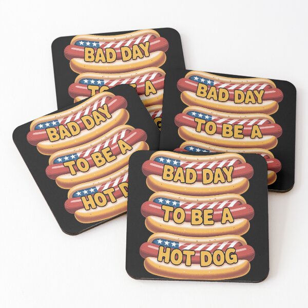 Item preview, Bad Day To Be A Hot Dog July 4th Patriotic Summer BBQ designed and sold by MAKOPOKOShop.