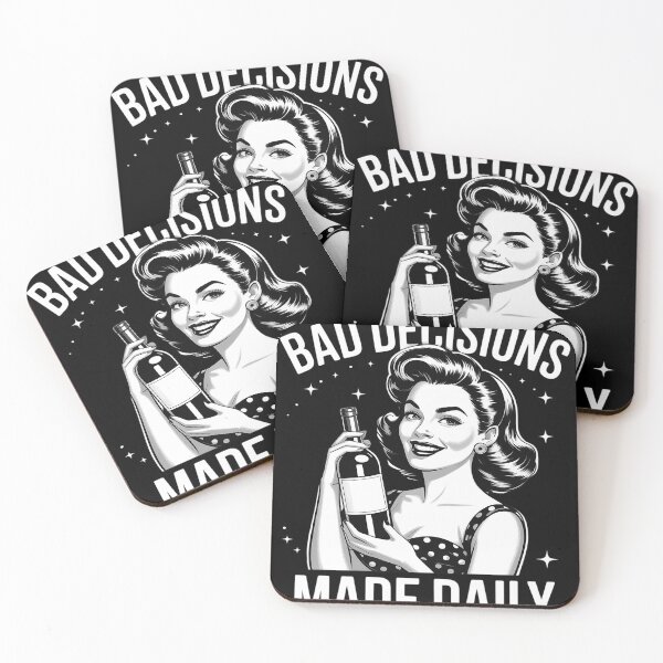 Item preview, Bad Decisions Made Daily Funny Wine designed and sold by MAKOPOKOShop.