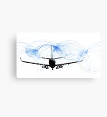 World airline routes Canvas Print