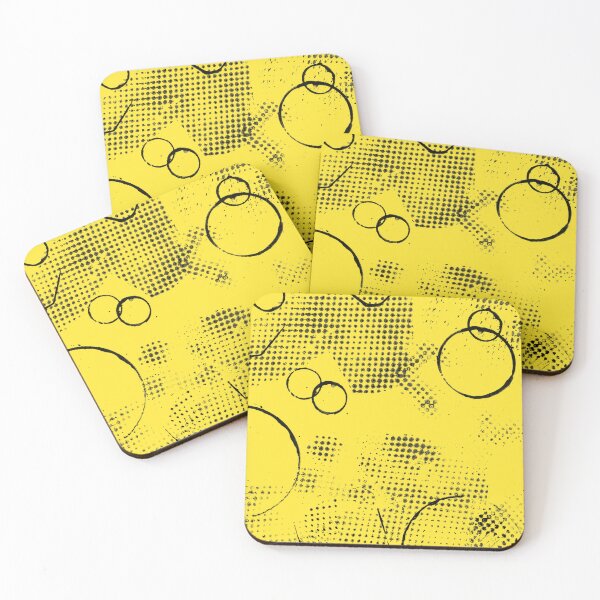 Item preview, Yellow and Black Avant Garde pattern designed and sold by Patterns-2024.