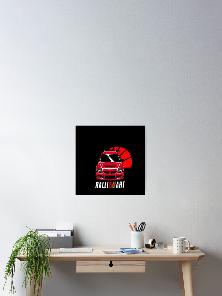 Thumbnail 2 of 3, Poster, Legendary Rally Machine – Red Speed Beast designed and sold by Rafshinart.