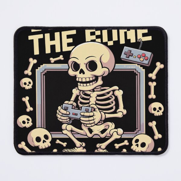 Item preview, Bad Two the Bone Skeleton Gamer designed and sold by MAKOPOKOShop.