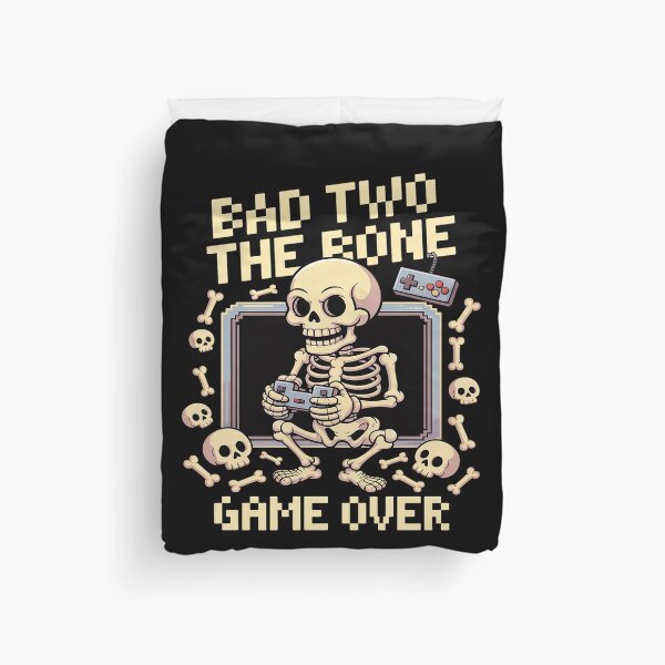 Item preview, Bad Two the Bone Skeleton Gamer designed and sold by MAKOPOKOShop.