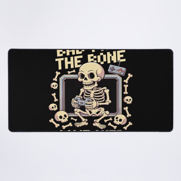 Item preview, Bad Two the Bone Skeleton Gamer designed and sold by MAKOPOKOShop.
