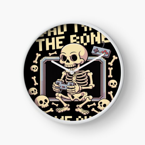 Item preview, Bad Two the Bone Skeleton Gamer designed and sold by MAKOPOKOShop.