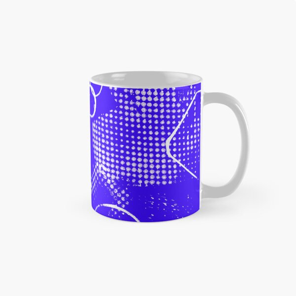 Aperçu de l'œuvre Motif Avant-Garde violet bleu et blanc créée et vendue par Patterns-2024.