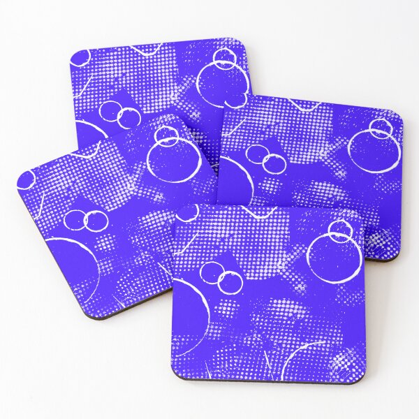 Aperçu de l'œuvre Motif Avant-Garde violet bleu et blanc créée et vendue par Patterns-2024.