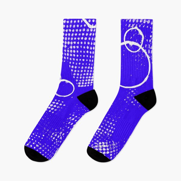 Aperçu de l'œuvre Motif Avant-Garde violet bleu et blanc créée et vendue par Patterns-2024.