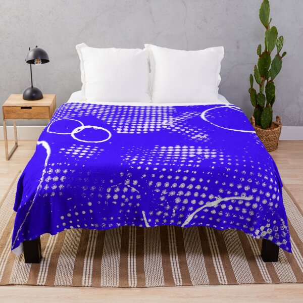 Aperçu de l'œuvre Motif Avant-Garde violet bleu et blanc créée et vendue par Patterns-2024.