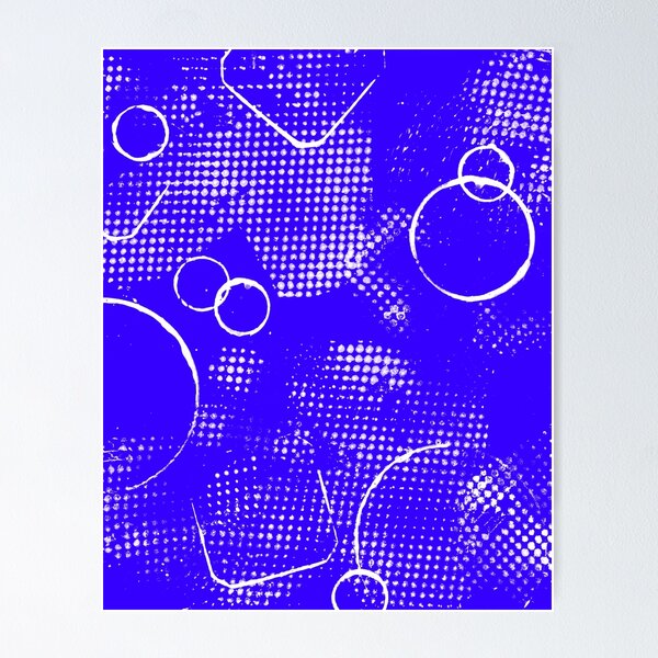 Item preview, Purple Blue and White Avant Garde pattern designed and sold by Patterns-2024.