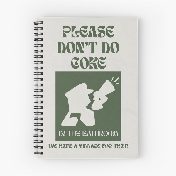 Item preview, Green Please Don’t Do Coke In The Bathroom ENA designed and sold by Groovy Jungle Possessions .