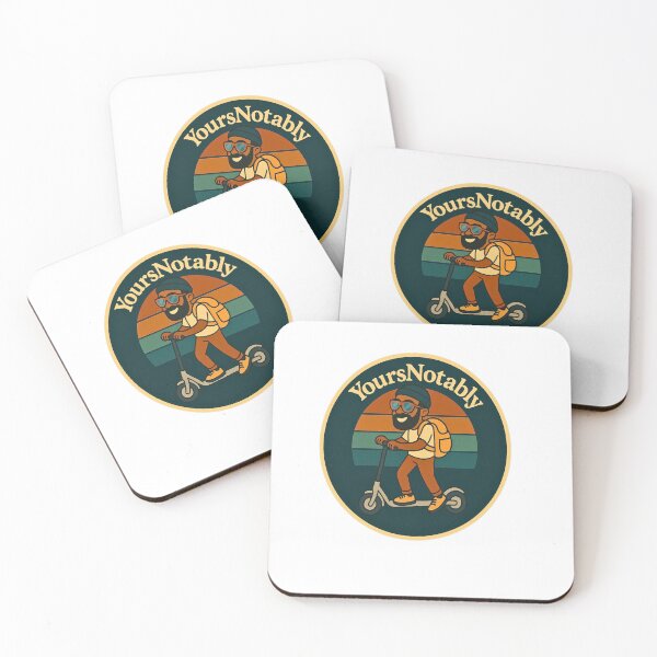 Item preview, Bearded Man on a Scooter – CircularWonders Collection designed and sold by yoursnotably.