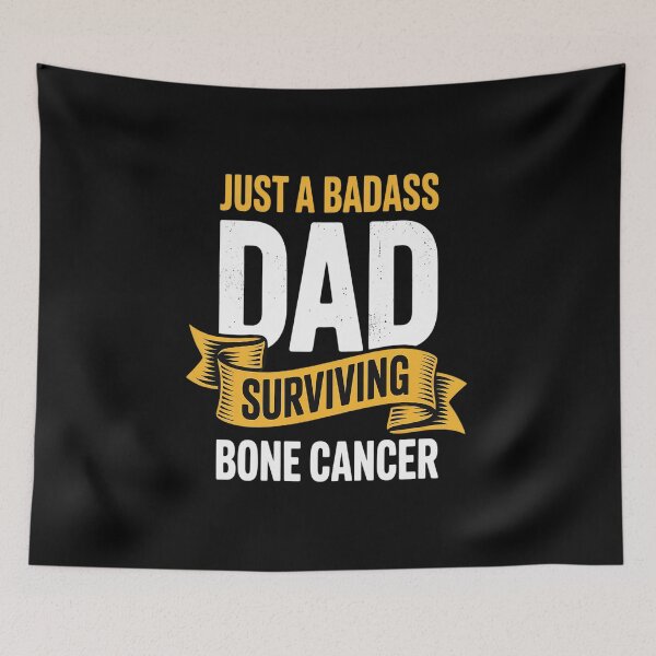 Item preview, Badass Dad Surviving Bone Cancer Survivor Quote designed and sold by MAKOPOKOShop.