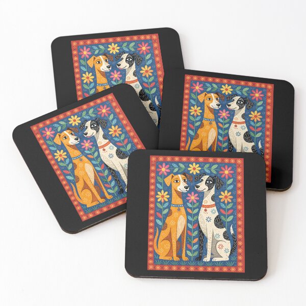 Item preview, Kantha & Lena in Folk Art style designed and sold by Genevieve Crabe.