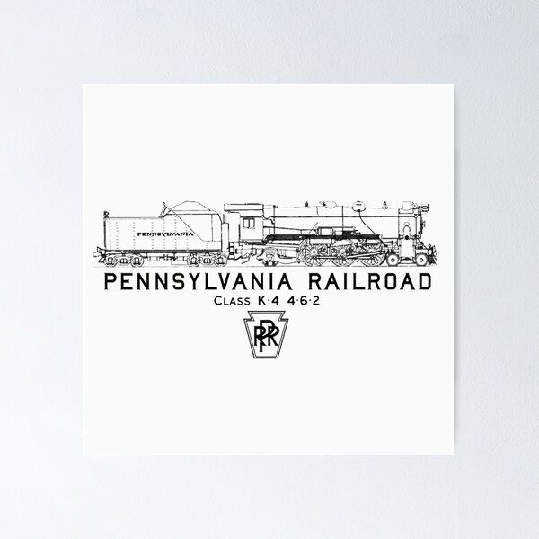 Item preview, Vintage Pennsylvania Railroad - Class K-4 Pacific designed and sold by QuayTradingCo.