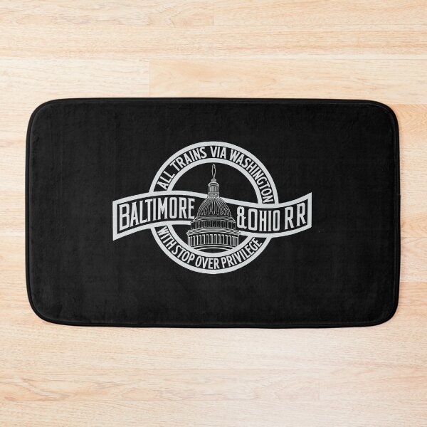 Item preview, Vintage Baltimore and Ohio Railroad - All Trains Via Washington With Stop Over Privilege designed and sold by QuayTradingCo.