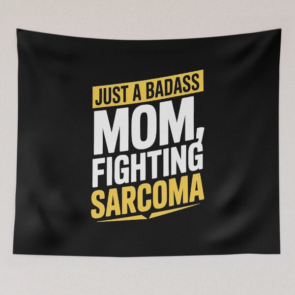 Item preview, Badass Mom Fighting Sarcoma Quote Funny Gift designed and sold by MAKOPOKOShop.