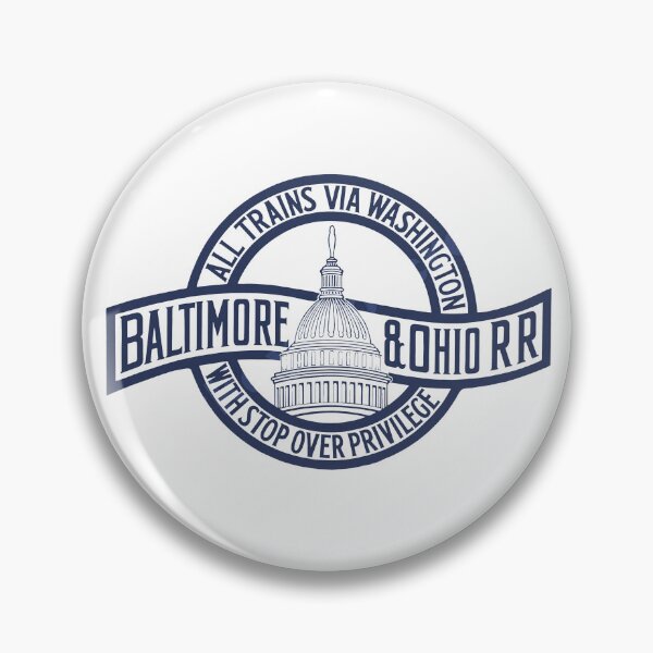 Artikelvorschau, Vintage Baltimore und Ohio Railroad - Alle Züge über Washington entworfen und verkauft von QuayTradingCo.