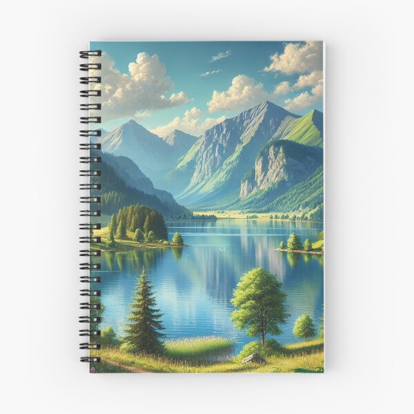 Item preview, Lake landscape with mountains designed and sold by MerlinWear.