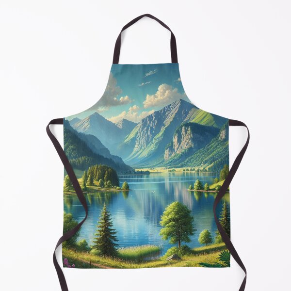 Item preview, Lake landscape with mountains designed and sold by MerlinWear.