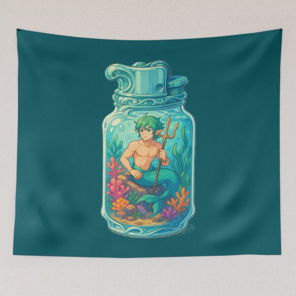 Item preview, Crystal Merman: Sea Sanctuary in a Lighter designed and sold by ChrisY316.