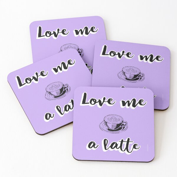 Item preview, Love Me A Latte Coffee Lover designed and sold by PureGoldDesigns.