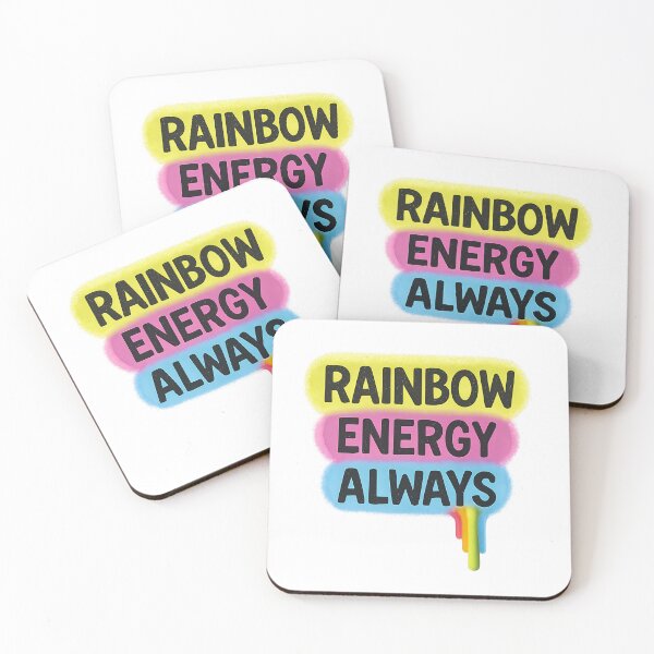 Item preview, Rainbow Energy Always – Neon Pride Art designed and sold by Haus Of Sin.