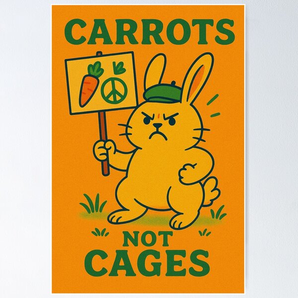 Item preview, Carrots Not Cages designed and sold by Content by Steph.