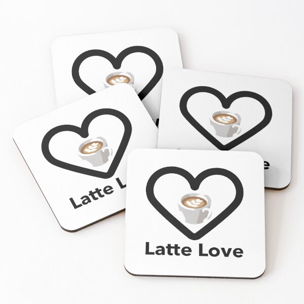 Item preview, Latte Love Coffee Drinkers designed and sold by PureGoldDesigns.