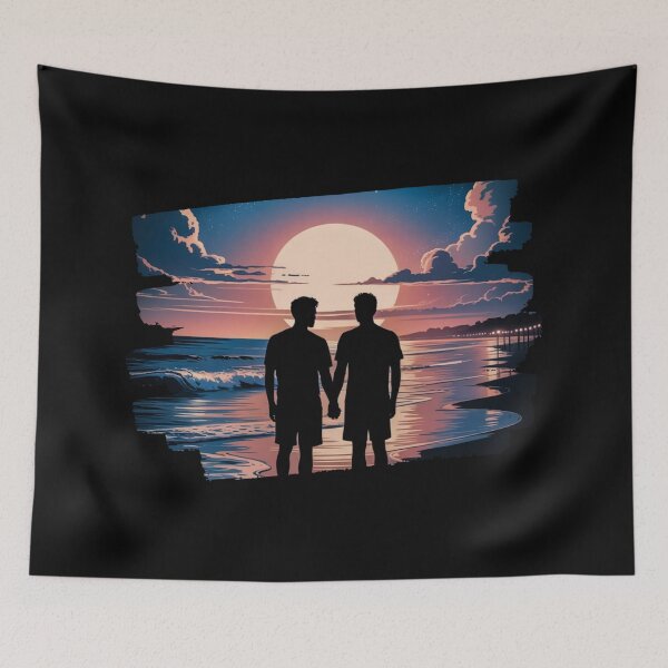 Item preview,  Cape May Waves - Beachside Gay Love Story Art designed and sold by DesignAnother.