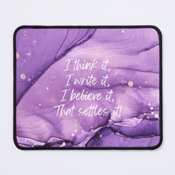 Item preview, Manifestation Quote – Purple Marble with Gold Accents designed and sold by WHDProduction45.