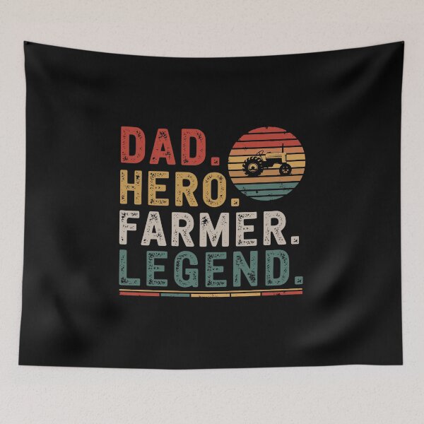 Item preview, Dad Hero Farmer Legend designed and sold by vintagearttee.