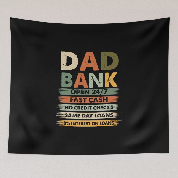 Item preview, Dad Bank, Dad Life designed and sold by vintagearttee.