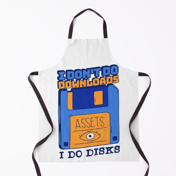 Item preview, I Don’t Do Downloads I Do Disks – Funny Retro Tech Design designed and sold by Honominu.