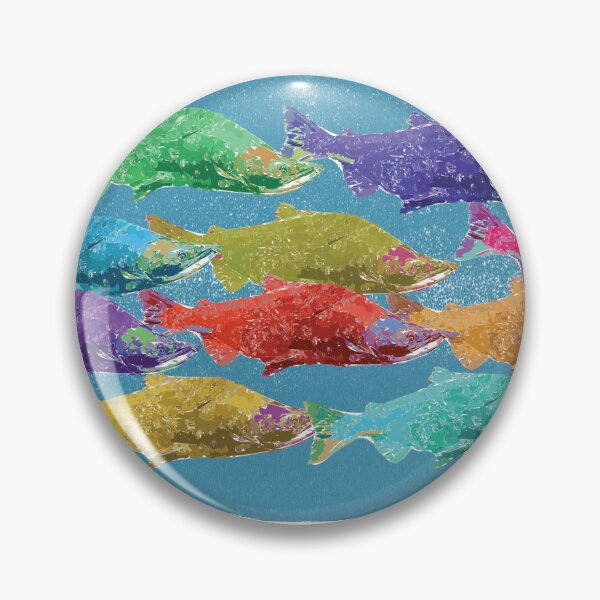 Item preview, Neon sockeye salmon designed and sold by ImALuckyDog.